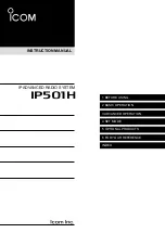 Предварительный просмотр 1 страницы Icom IP501H Instruction Manual