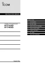 Preview for 1 page of Icom IP730D Instruction Manual
