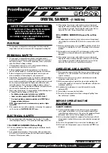 Предварительный просмотр 1 страницы Icom L1302 Safety Instructions