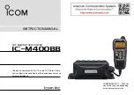 Icom M400BB SW Instruction Manual предпросмотр