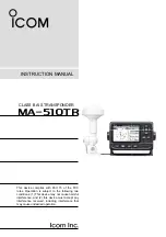 Icom MA-510TR Instruction Manual предпросмотр