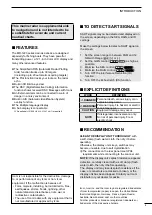 Preview for 3 page of Icom MR-1220 Series Instruction Manual