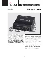 Icom MXA-5000 Manual предпросмотр