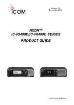 Icom NXDN IC-F5400D SERIES Product Manual preview