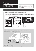 Preview for 1 page of Icom OPC-2273 Instruction Manual