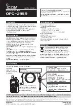 Icom OPC-2359 Instructions preview