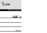 Icom RMK-4 Instruction Manual preview