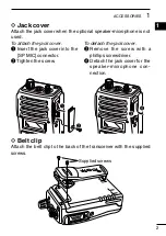 Preview for 11 page of Icom UHF IC-F60 Instruction Manual