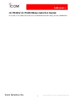 Preview for 1 page of Icom UHF IC-FR6000 Service  Manual Addendum