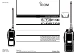 Предварительный просмотр 2 страницы Icom UltraTech IC-F4GT-4 User Manual