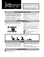 Preview for 1 page of Icom UT-109 Installation Instructions Manual