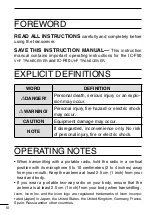 Preview for 4 page of Icom VHF IC-F50 Insrtuction Manual