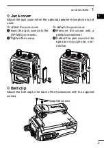 Preview for 9 page of Icom VHF IC-F50 Insrtuction Manual