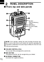 Preview for 10 page of Icom VHF IC-F50 Insrtuction Manual