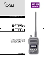 Preview for 1 page of Icom VHF IC-F50 Instruction Manual