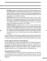 Preview for 3 page of Icom VHF IC-F50 Instruction Manual