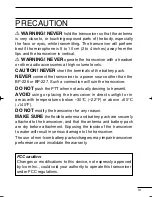 Preview for 5 page of Icom VHF IC-F50 Instruction Manual