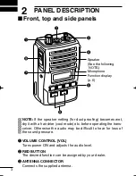 Preview for 10 page of Icom VHF IC-F50 Instruction Manual