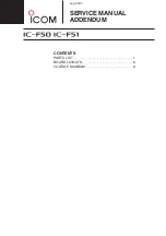 Предварительный просмотр 10 страницы Icom VHF IC-F50 Service  Manual Addendum