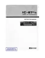 Preview for 1 page of iComfort IC-27 A Instruction Manual