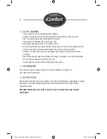 Preview for 4 page of iComfort SAU1455-H User Manual