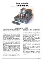 icon Audio LA 4 MK II Instructions предпросмотр