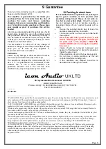 Preview for 8 page of icon Audio MB90 MK IIm Instruction Manual