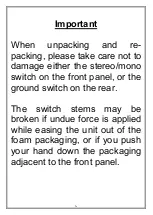 Preview for 5 page of icon Audio PS 3 Instructions