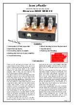 Preview for 1 page of icon Audio Stereo 300 MKII Instruction Manual And Users Manual