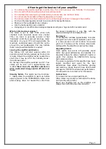 Preview for 5 page of icon Audio Stereo 300 MKII Instruction Manual And Users Manual