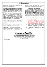 Preview for 8 page of icon Audio Stereo 40 MKII EL34 Instruction Manual