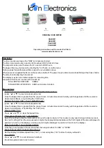 Preview for 1 page of Icon Electronics D3-RHM1 Manual