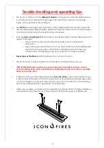 Preview for 3 page of ICON FIRES Slimline B1100 Manual