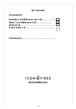 Preview for 16 page of ICON FIRES Slimline B1100 Manual