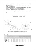 Preview for 7 page of ICON FIRES Slimline B800 Manual