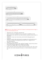 Предварительный просмотр 6 страницы ICON FIRES Slimline SB1100C Manual