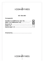 Preview for 12 page of ICON FIRES Slimline SB1100C Manual