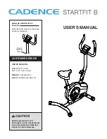 Preview for 1 page of ICON Health & Fitness CADENCE STARTER B User Manual