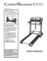 ICON Health & Fitness CTTL078040 User Manual preview