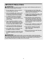 Preview for 3 page of ICON Health & Fitness HealthRider HRCCEL69011 User Manual