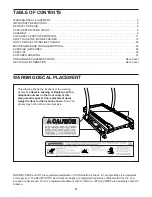 Preview for 2 page of ICON Health & Fitness NETL19718.0 User Manual