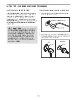 Preview for 12 page of ICON Health & Fitness NETL19718.0 User Manual