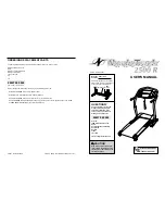 Preview for 1 page of ICON Health & Fitness NordicTrack 2500 R User Manual