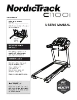 ICON Health & Fitness NordicTrack C1100i User Manual preview