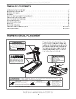 Preview for 2 page of ICON Health & Fitness NordicTrack Club Reflex User Manual