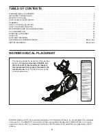 Preview for 2 page of ICON Health & Fitness NordicTrack Commercial 9.9 User Manual