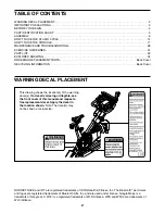 Preview for 2 page of ICON Health & Fitness NordicTrack Commercial S15i Studio Cycle User Manual