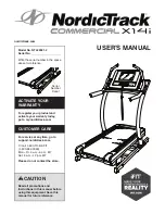 Предварительный просмотр 1 страницы ICON Health & Fitness NordicTrack Commercial X14i User Manual