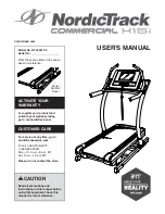 Preview for 1 page of ICON Health & Fitness NordicTrack Commercial X15i User Manual