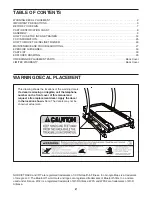 Preview for 2 page of ICON Health & Fitness NordicTrack Commercial X22i User Manual